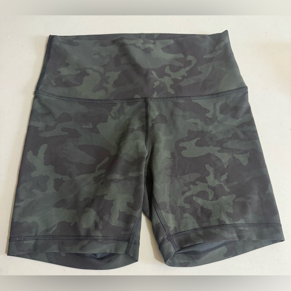 lululemon athletica Dark Camo Bike Shorts